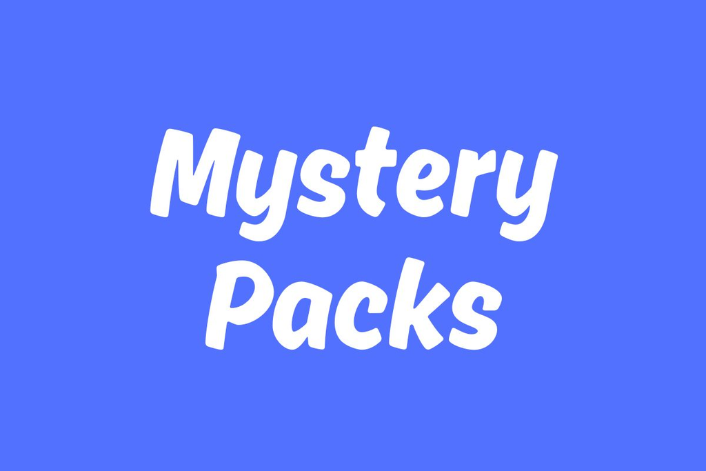 Exciting mystery packs collection at Afroditis Art, featuring a surprise assortment of delightful goodies.
