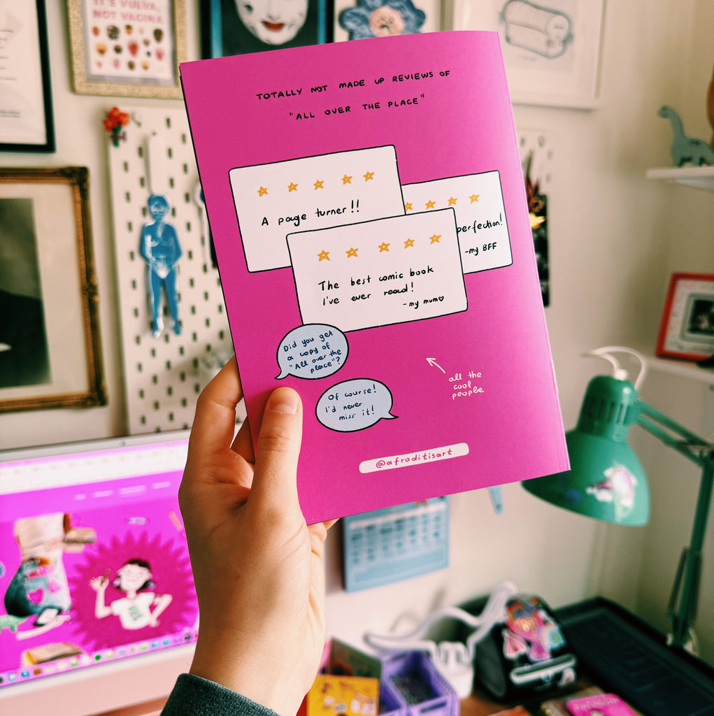 “All Over The Place” comic book zine Issue 1 - Afroditi's Art