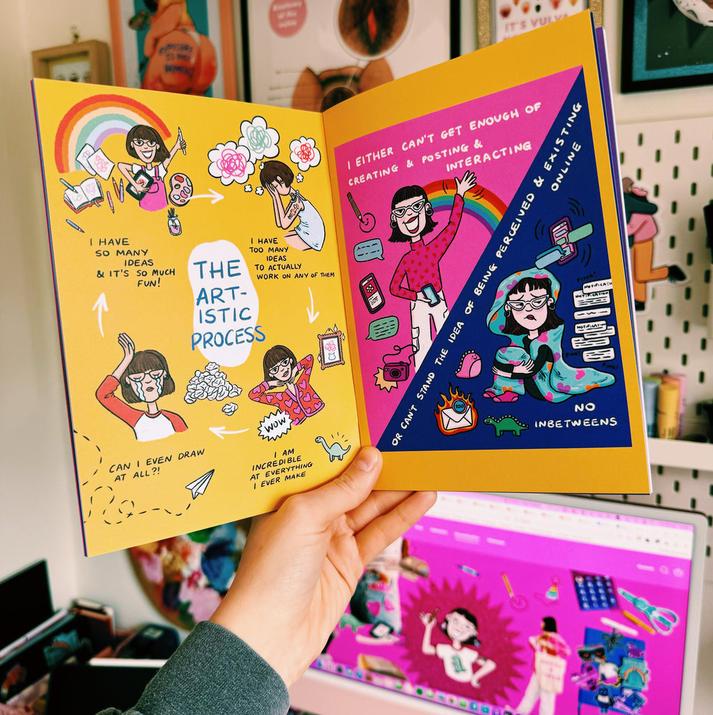 “All Over The Place” comic book zine Issue 1 - Afroditi's Art