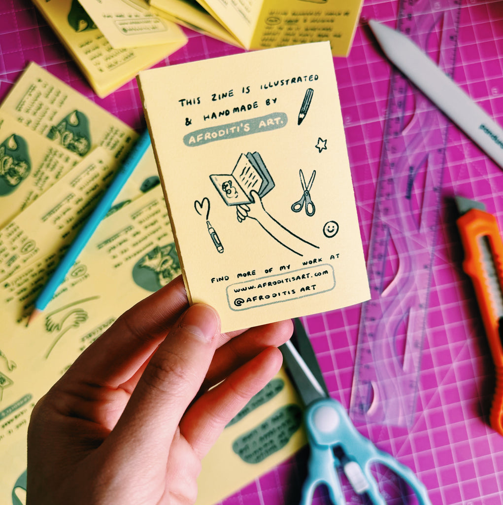 “Pocket Guide to Setting Boundaries” zine - Afroditi's Art