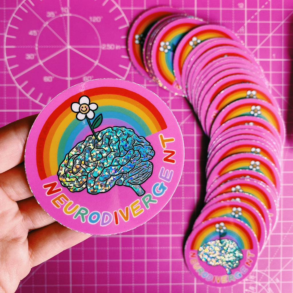 “Neurodivergent” sticker - Afroditi's Art