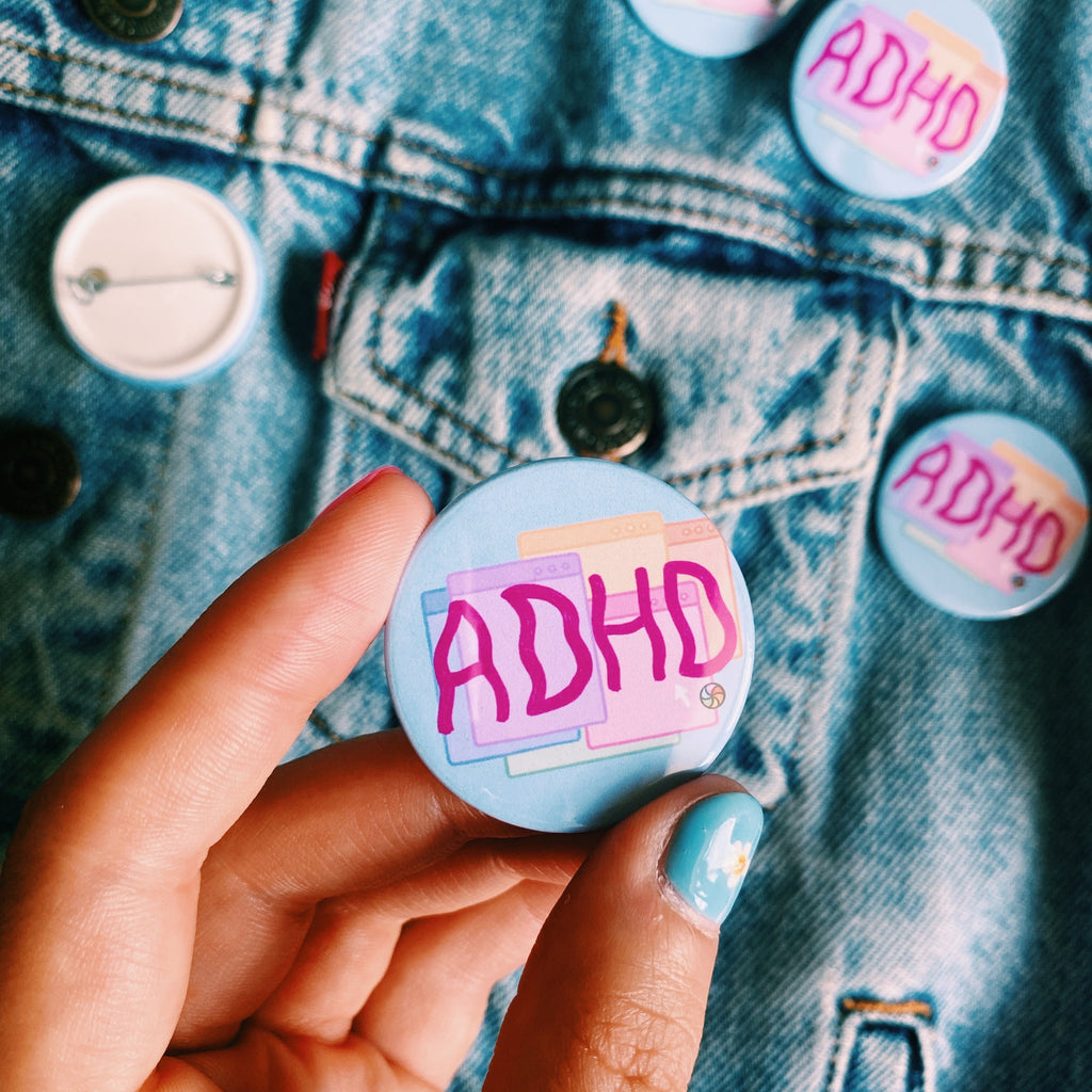 “ADHD” badge - Afroditi's Art