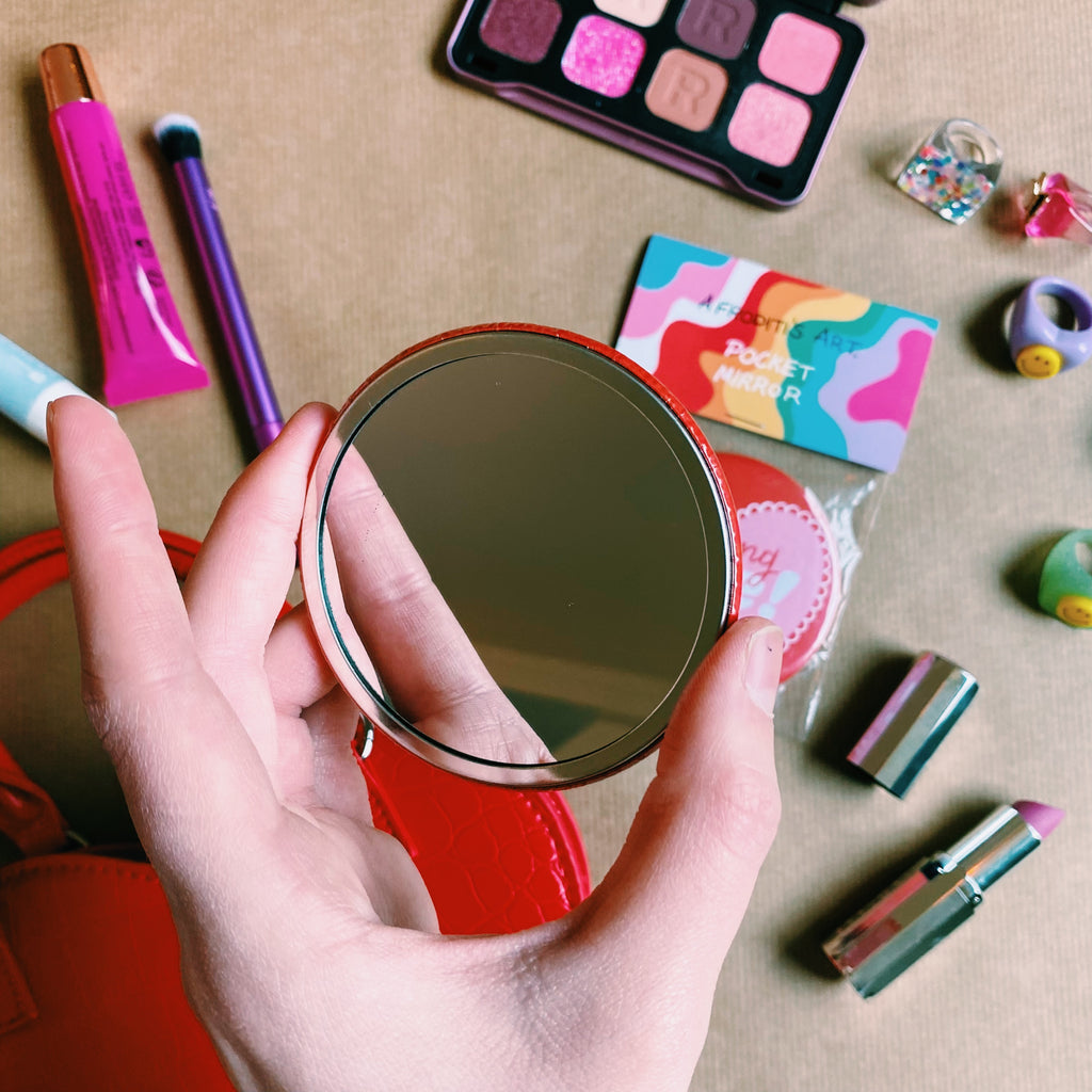 “Loving Me” pocket mirror - Afroditi's Art