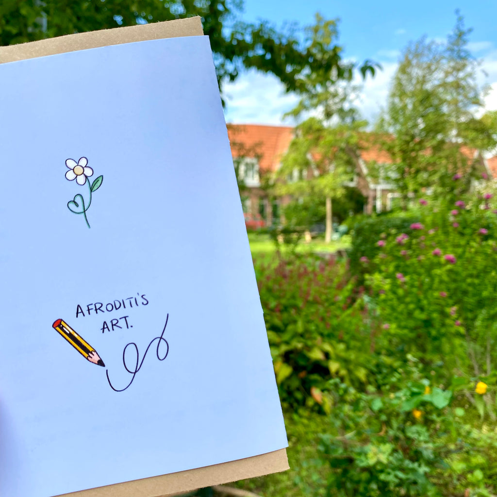 “You Make Me Smile” greeting card - Afroditi's Art