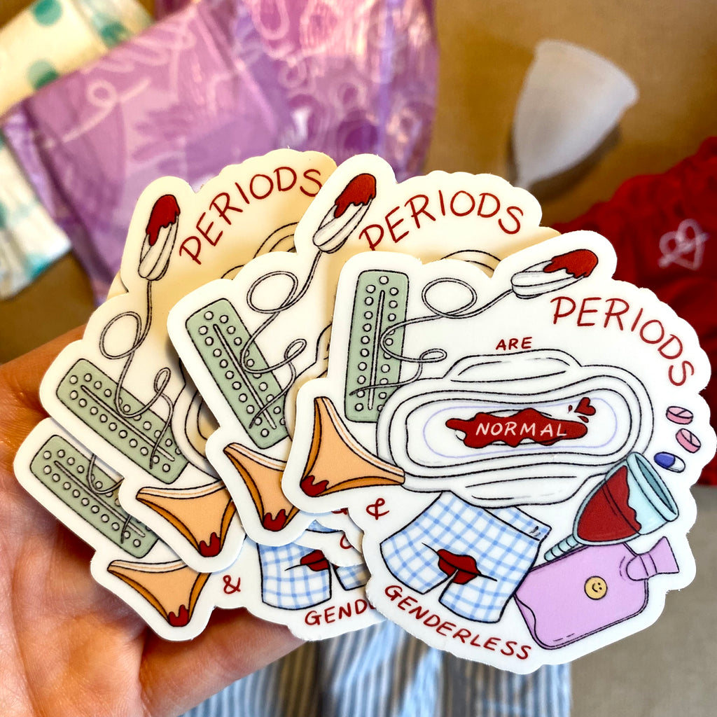 “Periods” die-cut sticker - Afroditi's Art