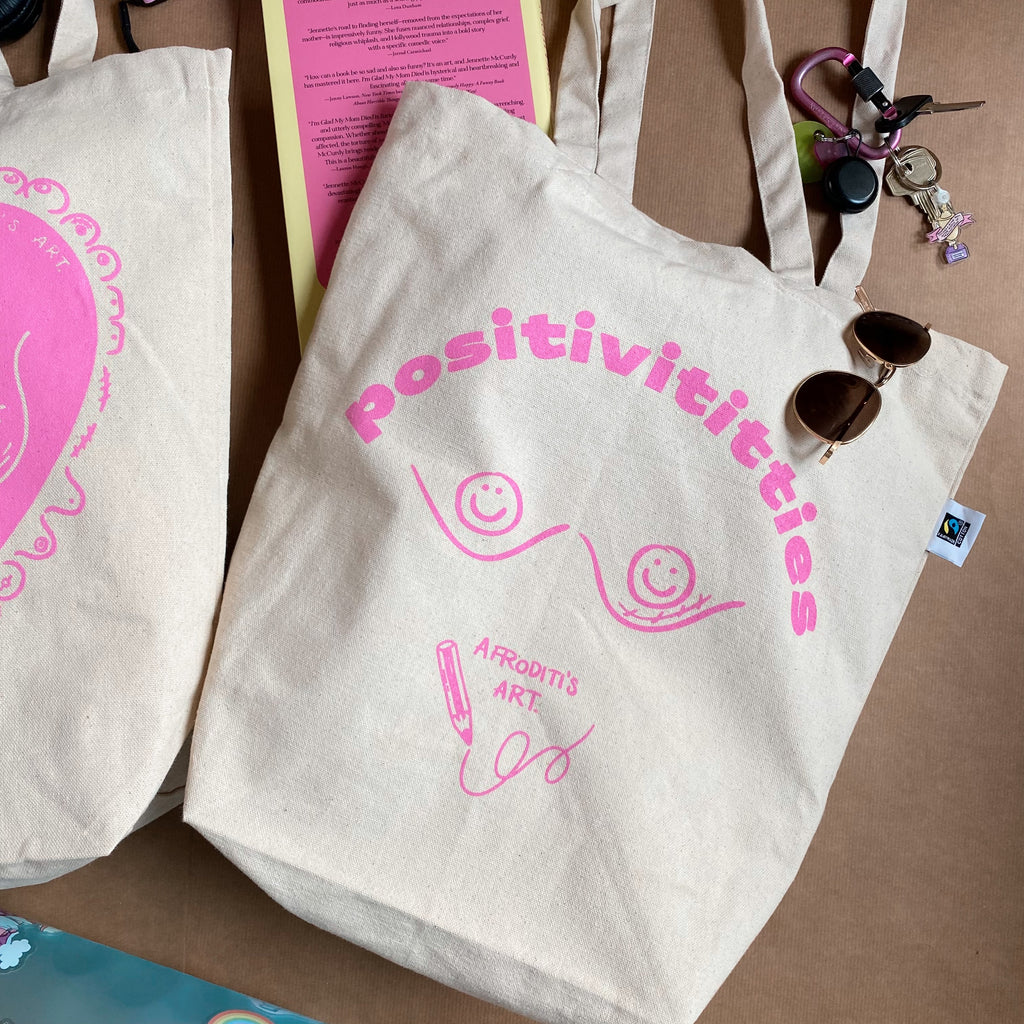 “Positivititties” tote bag - Afroditi's Art