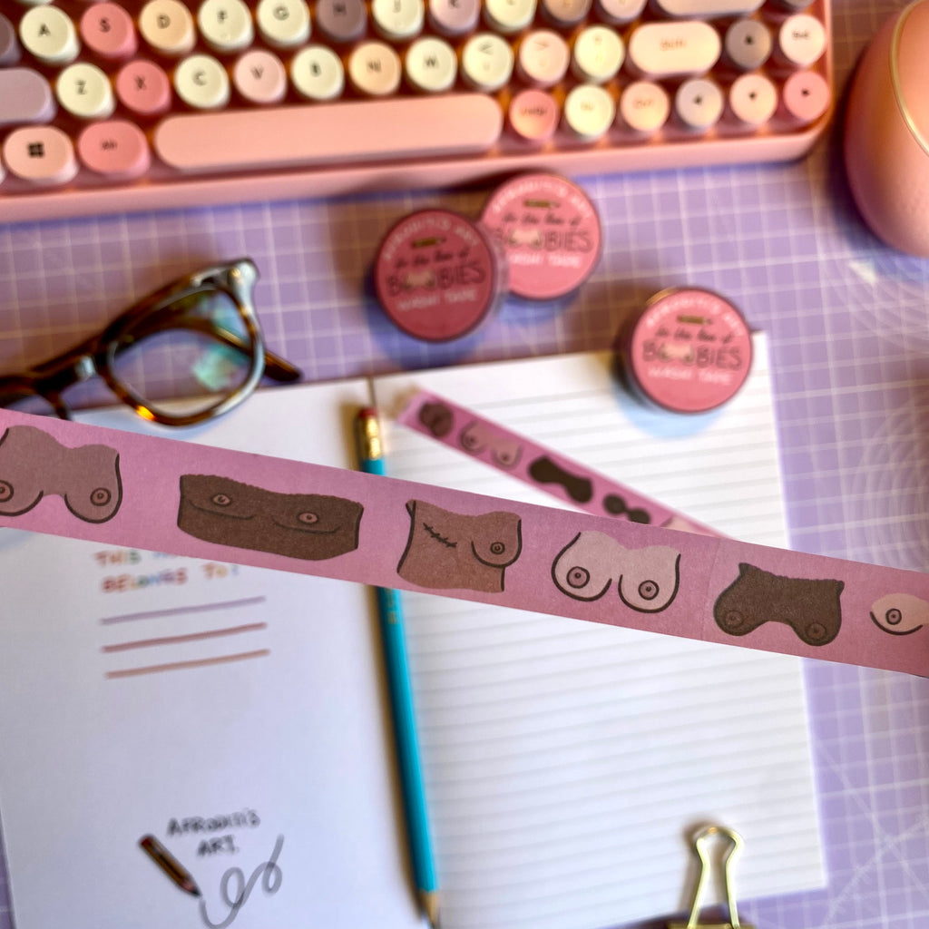 “Boobies” washi tape - Afroditi's Art