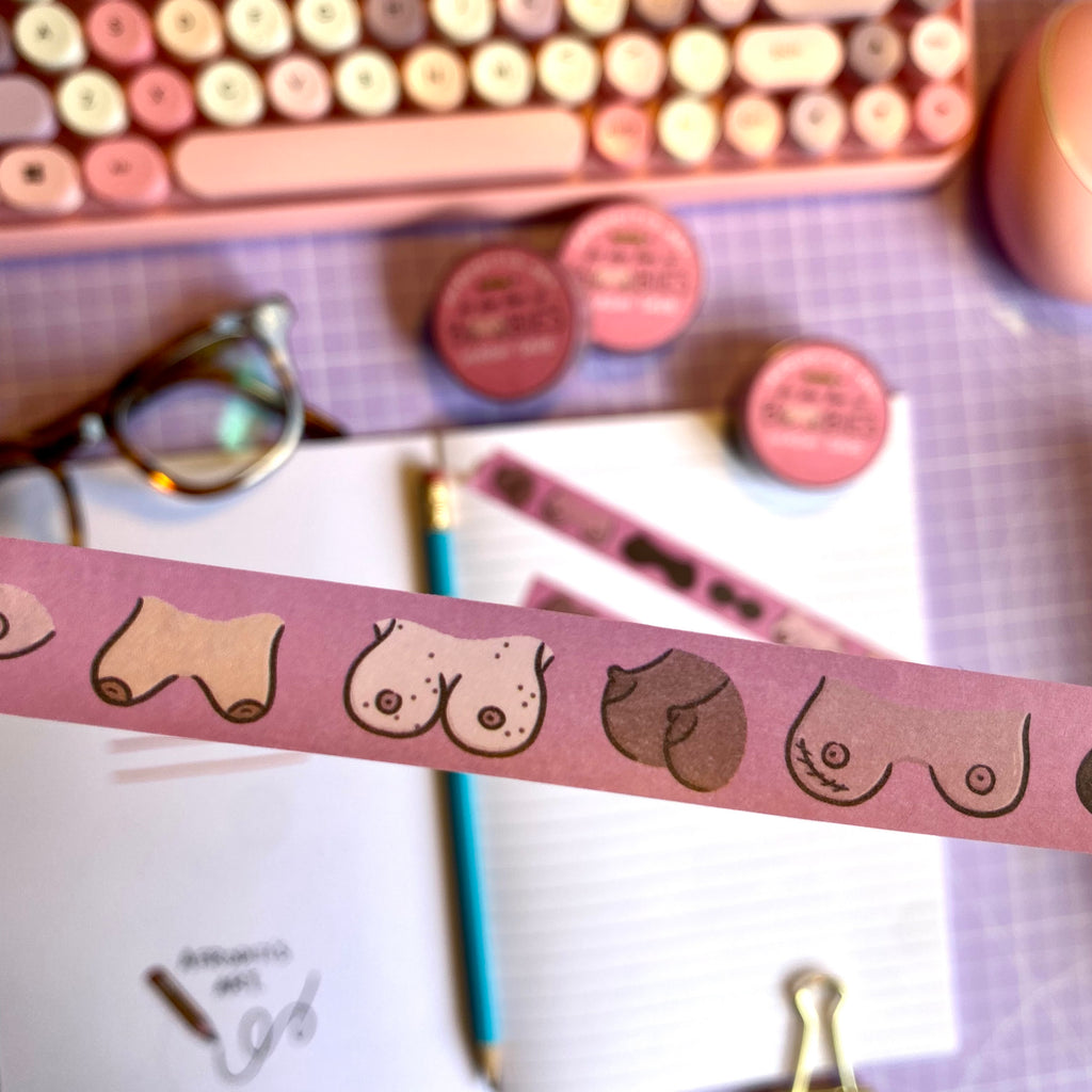 “Boobies” washi tape - Afroditi's Art