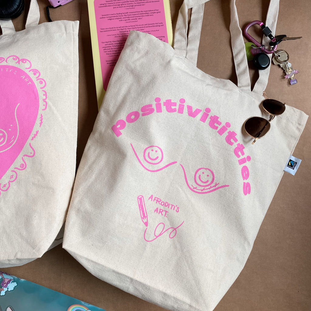 “Positivititties” tote bag - Afroditi's Art
