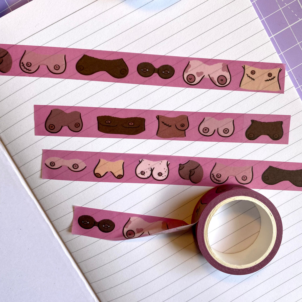 “Boobies” washi tape - Afroditi's Art
