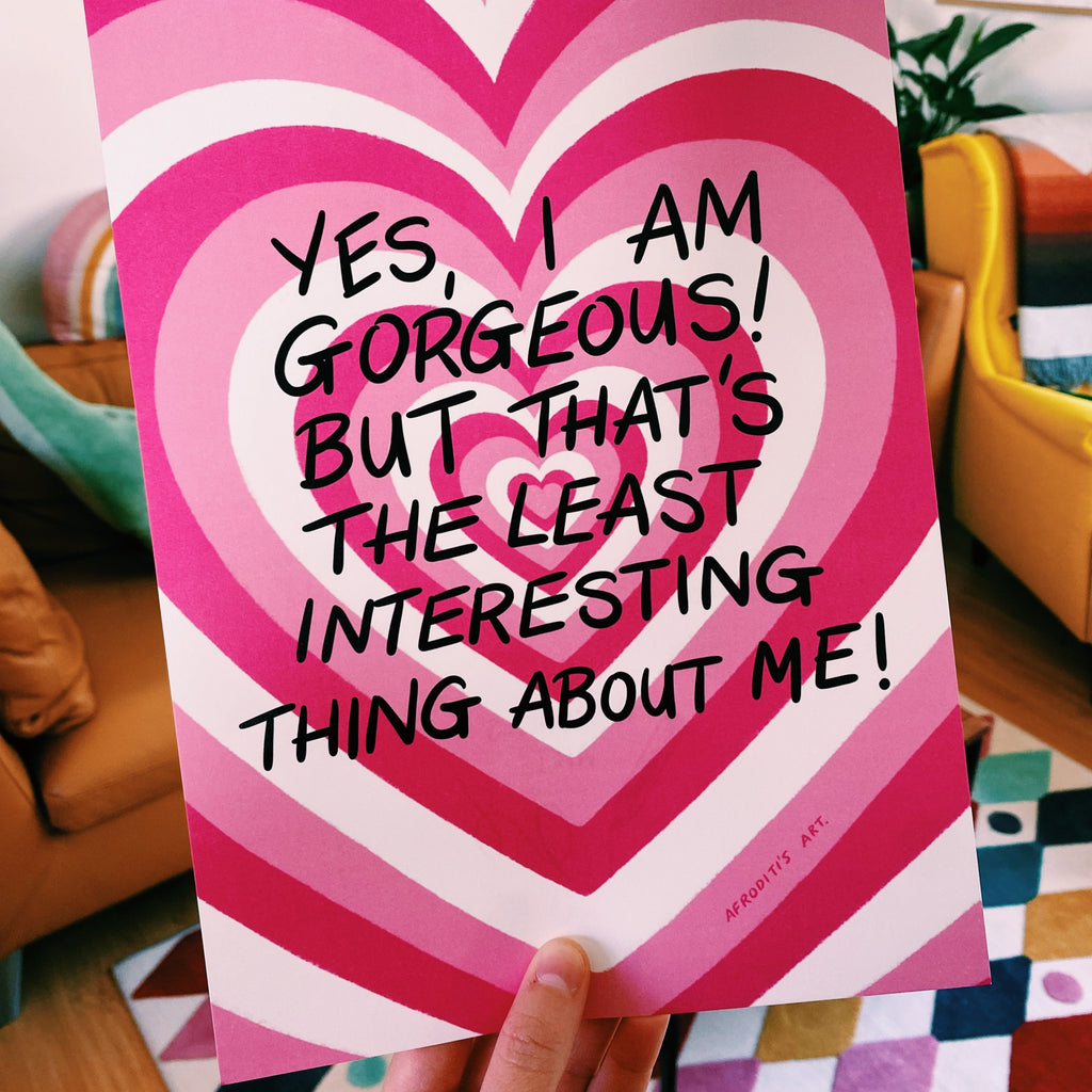 “Gorgeous” art print - Afroditi's Art