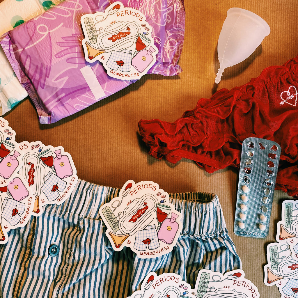 “Periods” die-cut sticker - Afroditi's Art
