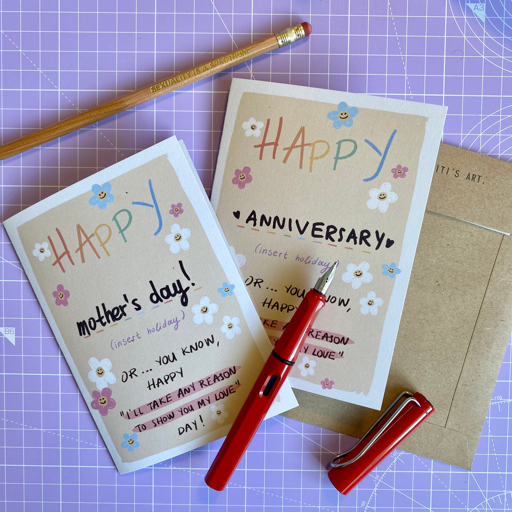 “Happy” card - Afroditi's Art