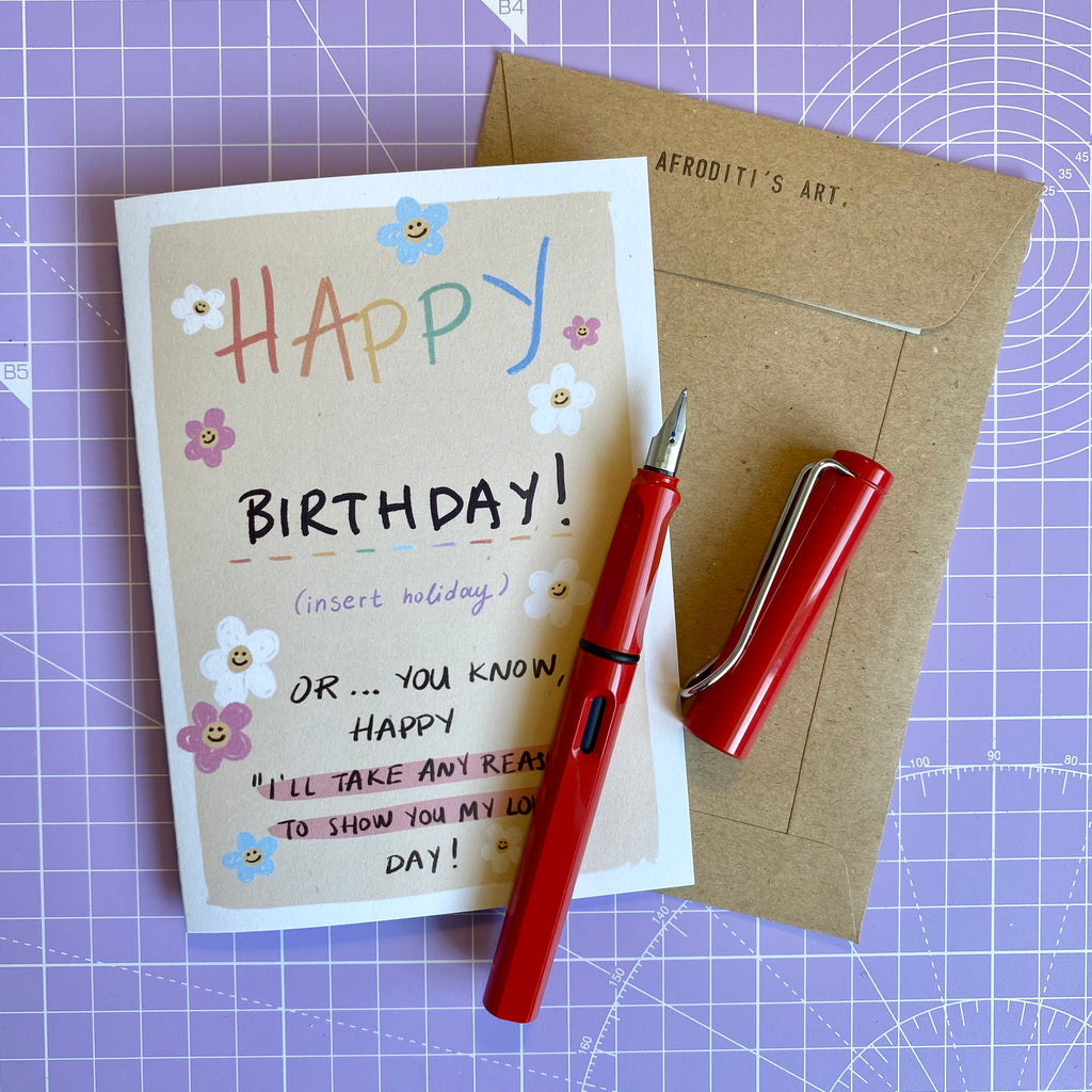 “Happy” card - Afroditi's Art