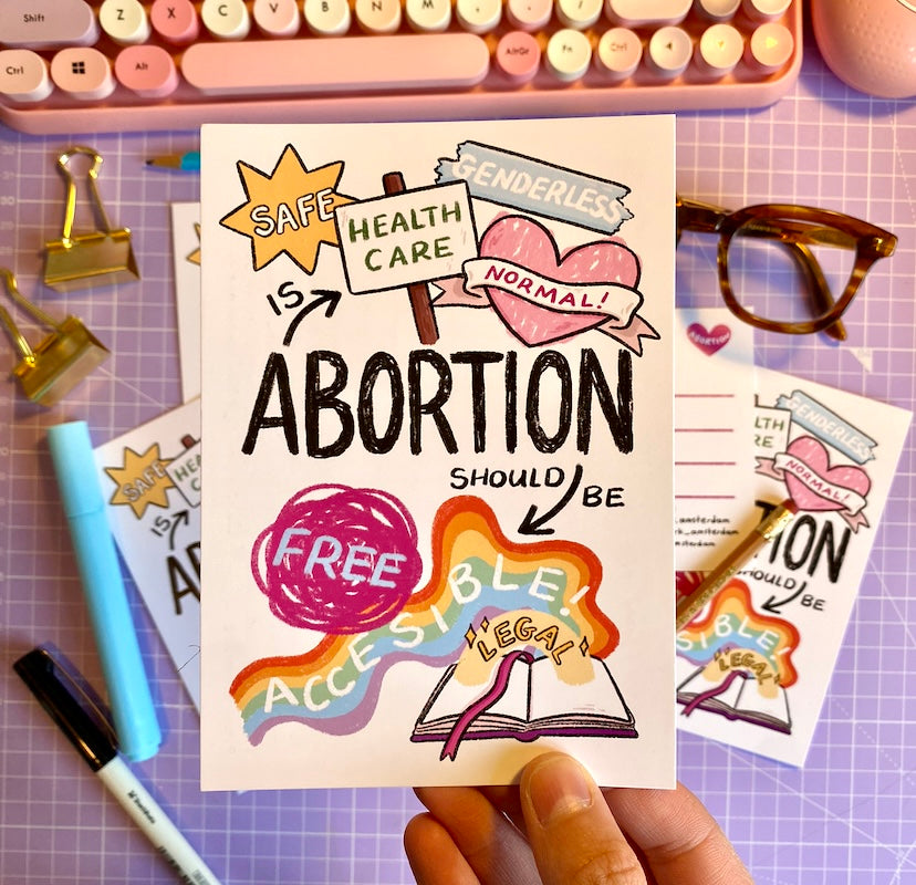 “Abortion” postcard - Afroditi's Art