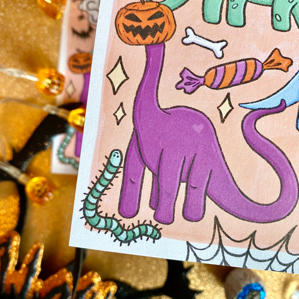 “Stay Spooky” postcard - Afroditi's Art