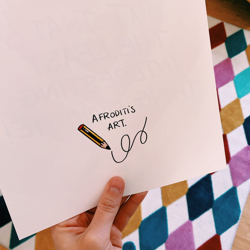 “Gorgeous” art print - Afroditi's Art