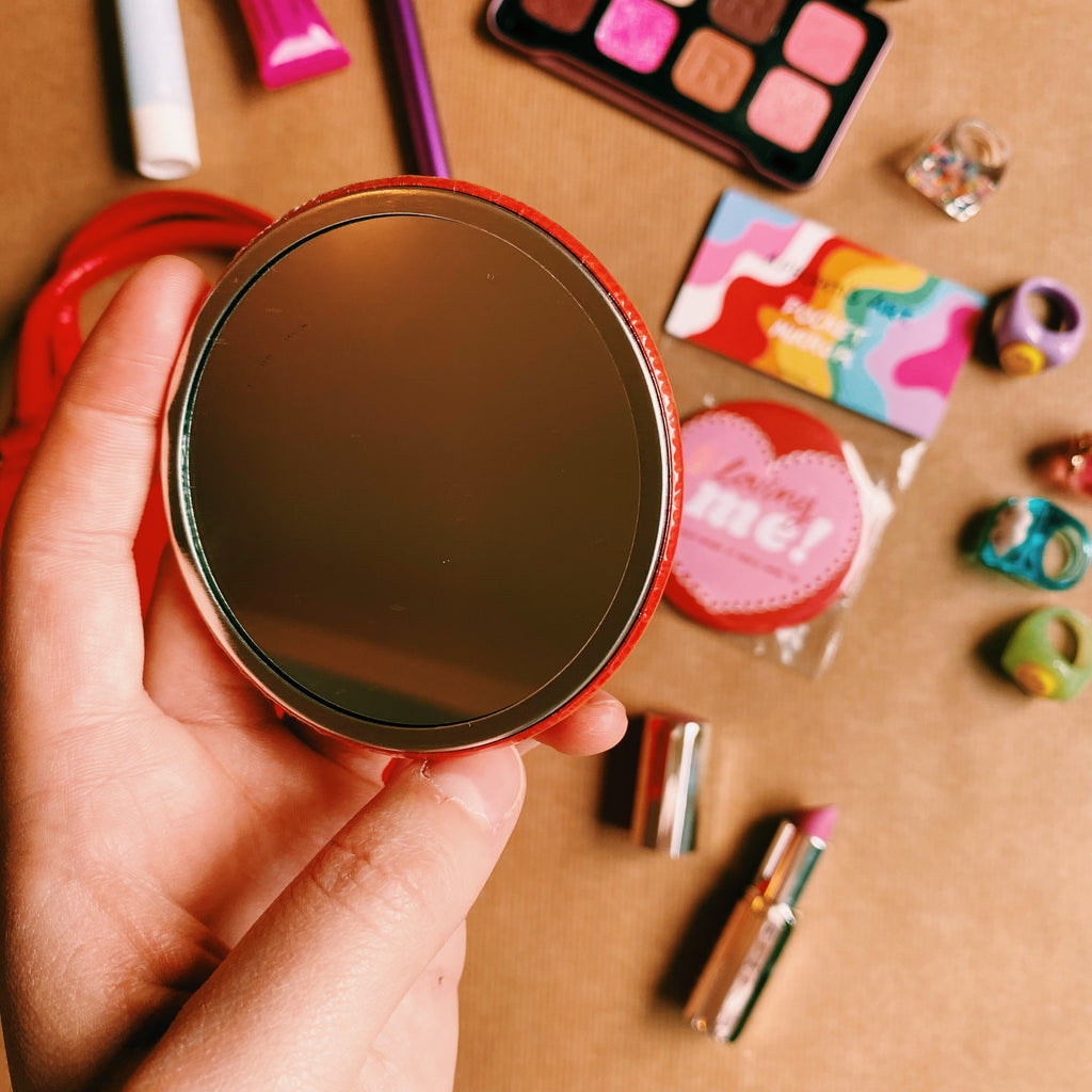 “Loving Me” pocket mirror - Afroditi's Art