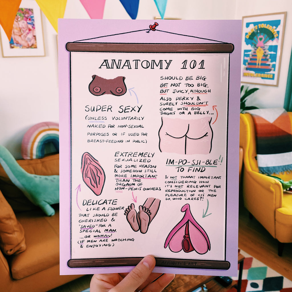 “Anatomy 101” art print - Afroditi's Art