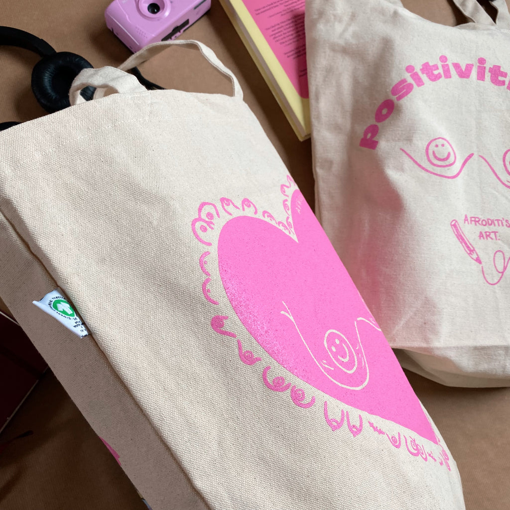 “Positivititties” tote bag - Afroditi's Art