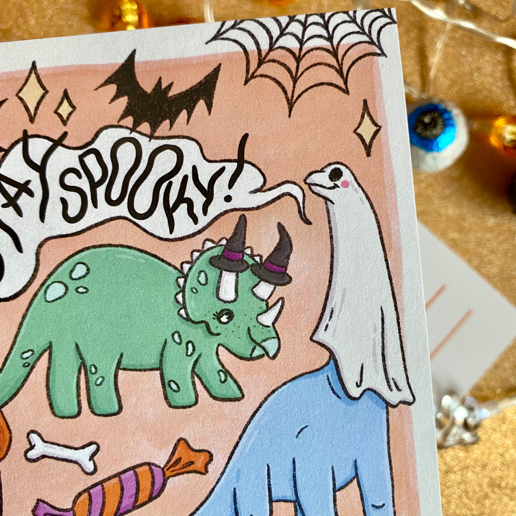 “Stay Spooky” postcard - Afroditi's Art