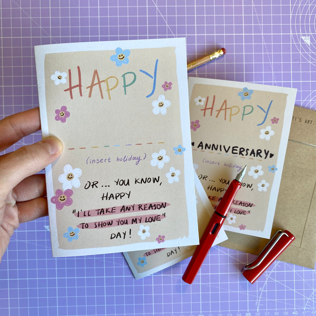 “Happy” card - Afroditi's Art