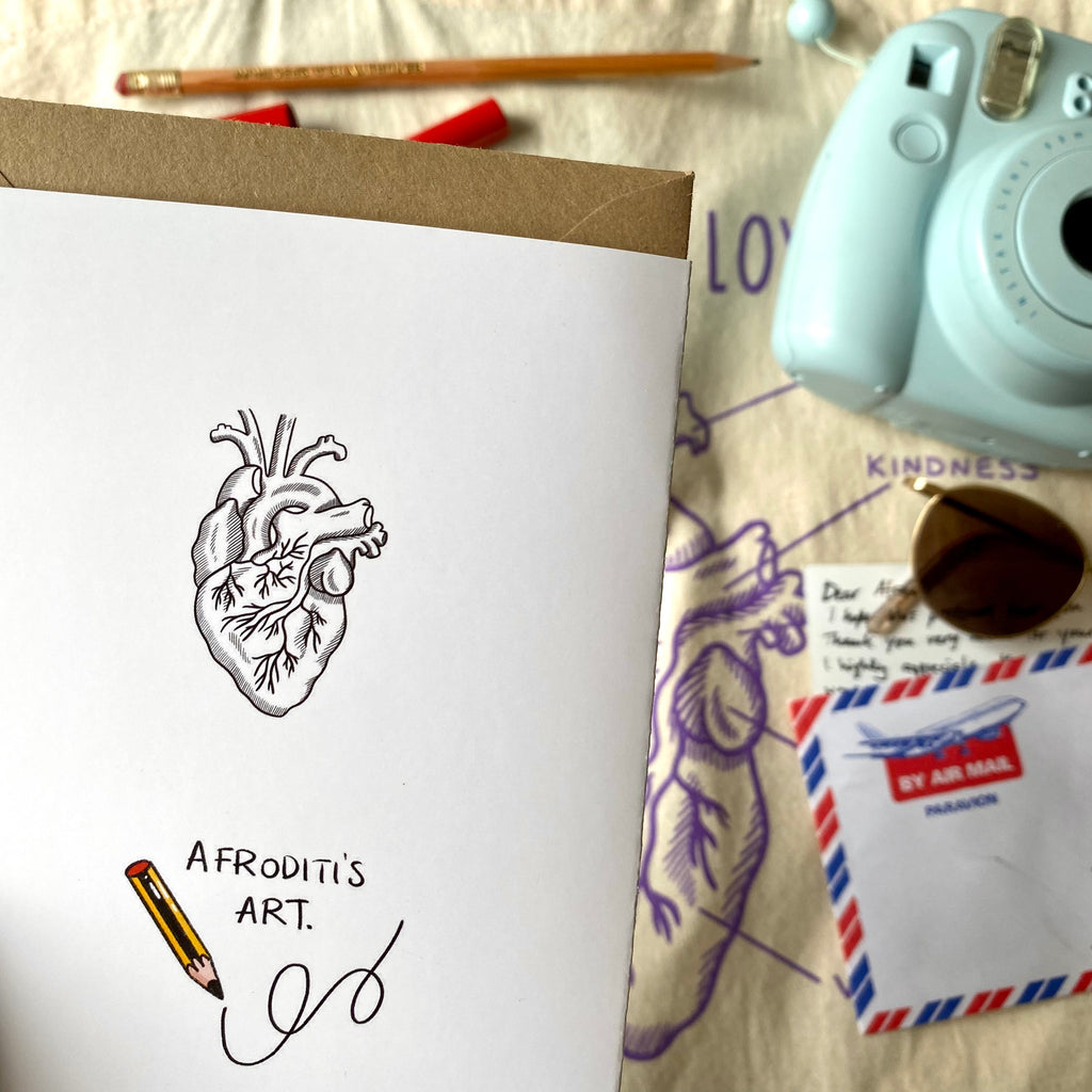 “Love You Today & Always” greeding card - Afroditi's Art